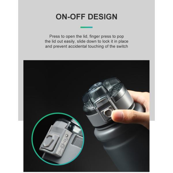 Motivational Fitness Sports Water Bottle BPA Free and Durable Design for Fitness
