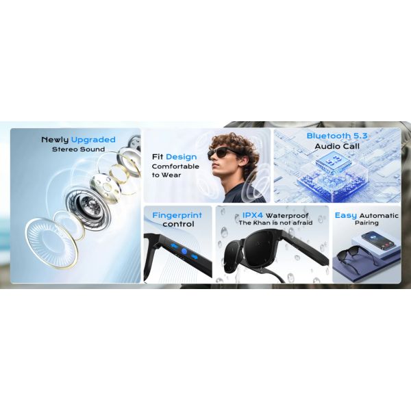 Ai Smart Glasses Bluetooth 5.4 With Translation For Men Women 160+Languages Color-Change Lens Power By Chat GPT Assistant Free App Translator Glasses Meeting,Driver,Travel