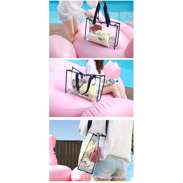 Custom Women Men Lady Single Clear Waterproof PVC Shoulder Bag, Sling Shoulder Clear PVC Crossbody Bag, Shoulder Bag wit