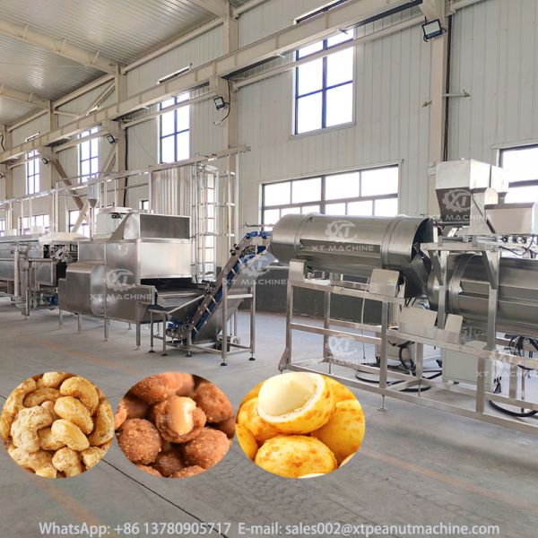 Double Drum Seasoning Machine 500kg/h Snacks Seasoning Powder Machine with Automatic Feeding and Discharging