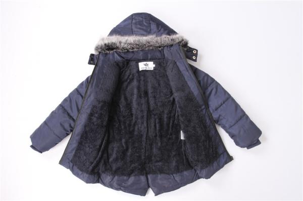 Multicolour Olive Navy Boys Longline Puffer Coat 100% Polyester Fiver