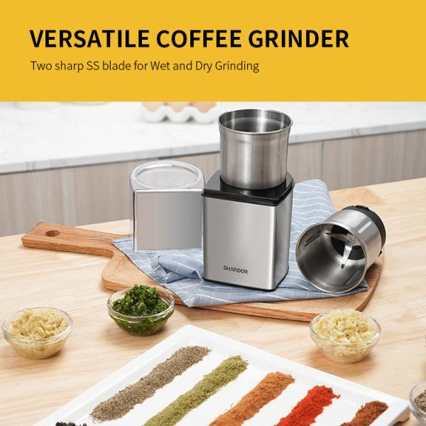 70g Rechargeable Coffee Grinder 200W Cordless Coffee Bean Grinder With Removable Cups