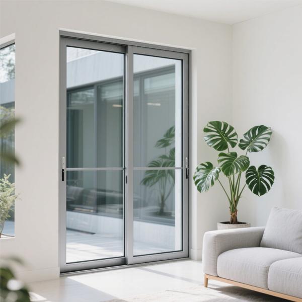 Ventana corrediza de aluminio blanco con 10 años de garantía, insonorizada