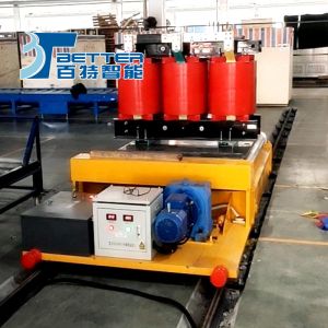 China Supplier 55 Ton Electric Transfer Cart Rail Trolley for Steel Mill