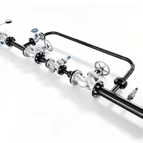 High Temperature Steam Integrated Pressure Reduction Station