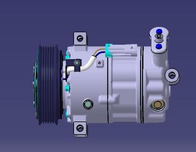 Compressor elétrico da C.A. de Aotecar R134a 12v para o auto compressor do carro