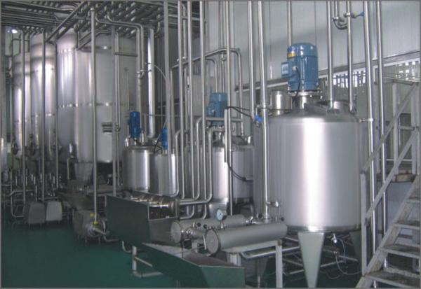 2 Ton/H Automatic UHT Milk Processing Line Safety For Milk Powder ​Labor Saving