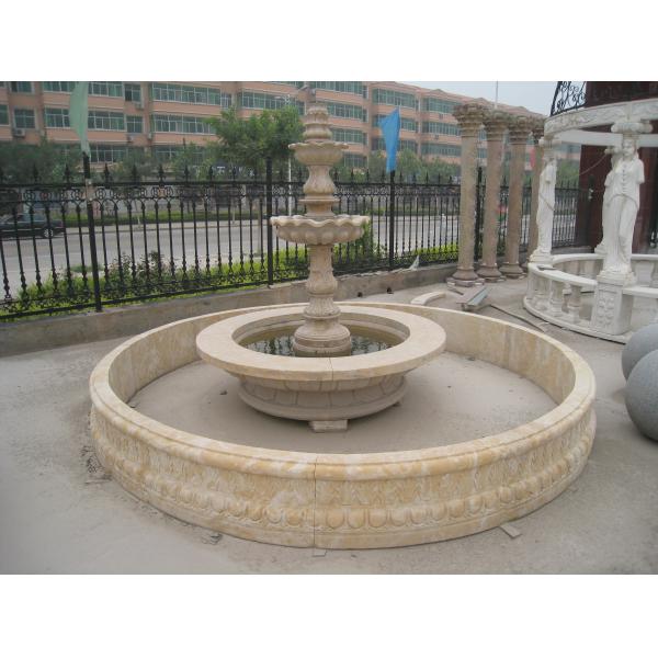 Antique Elephant Head Stone Marble Wall Water Fountain