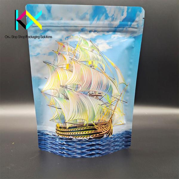 OEM ODM Ziplock Resealable Mylar Bag Hot Stamping Eco Stand Up Pouches