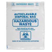 Saco claro do desperdício do Biohazard da eliminação de 138 PP do grau com indicador da autoclave