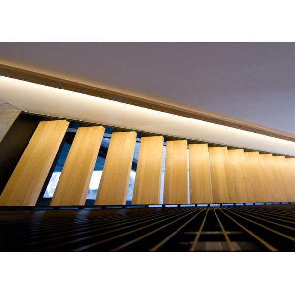 Straight modern wooden staircase with glass , Stainless Steel Railing