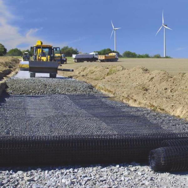 Черные геосети высокой прочности для одноосной и двуосной конструкции опоры