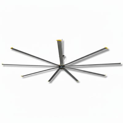 IP55 Protected Industrial Ceiling Fan with 15000m³/min Airflow and Outer Rotor Permanent Magnet Motor for Large Spaces
