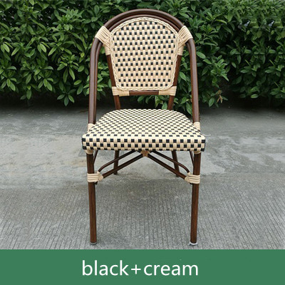 Outdoor Patio Furniture French Style Rattan Chair Paris Cafe Parisian Bistro Chairs
