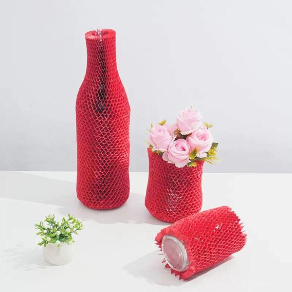 Brown Honeycomb Sleeve Packaging Kraft Paper Cushion Wrap Packaging Recyclable
