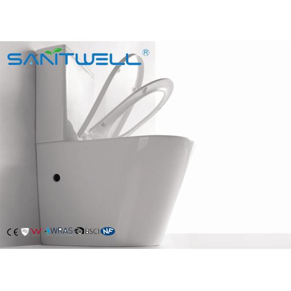 Floor standing Toilet Back to Wall Full White Ceramic Washdown Soft Close Seat