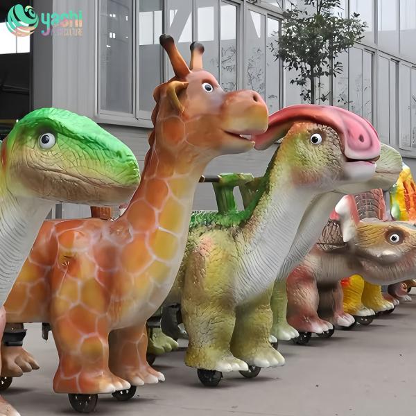 Kids Cartoon Dinosaur Electric Bumper Car for Night Market Interaction
