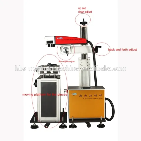 20W Online Flying Fiber Laser Marking Machine 1064nm Metal