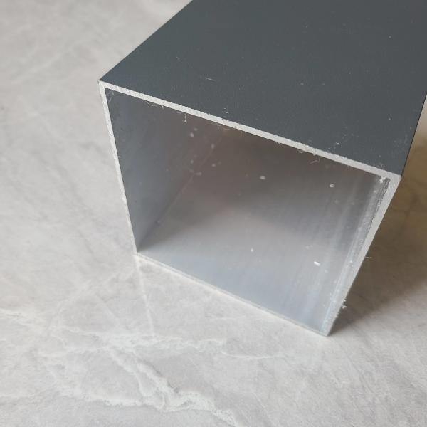 Square Section Aluminium Tube Profiles Electrophoretic Coating