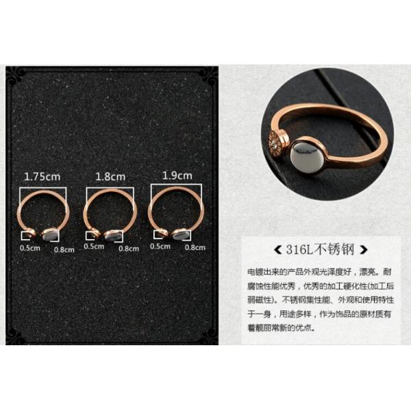 316L Steel 18k Real Gold Shell Opening Ring Jewelry Roman Number Diamond Finger Rings