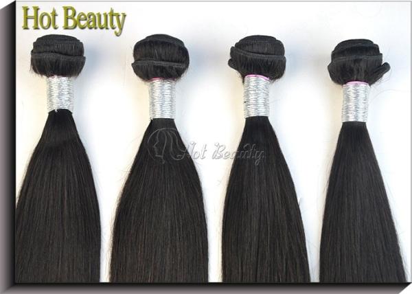 Grade 6A 100 Virgin Peruvian Hair Extensions With Double Weft , Silk Straight Hair