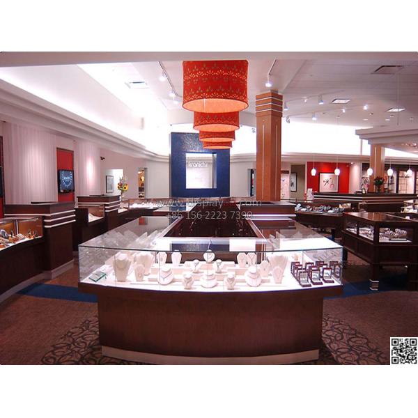 High quality jewelry display showcase,metal jewellery showcase