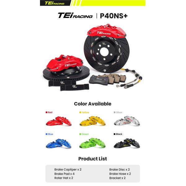 TEI P40NS+ 4 Pot Big Brake Kit R18 355mm Brake Rotor Front BBK for BMW Mini Cooper S R56