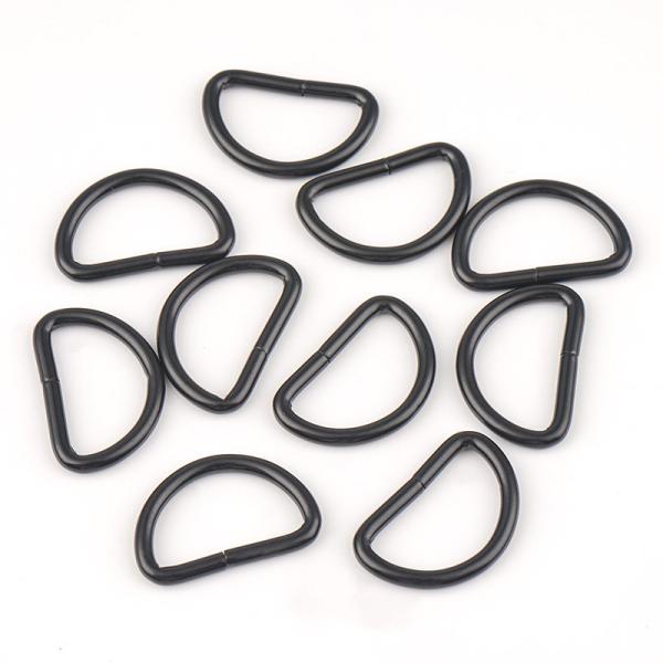 Customized Logo Acceptable Plated 16mm D Ring Hardware for Bag Strap Webbing Sewing