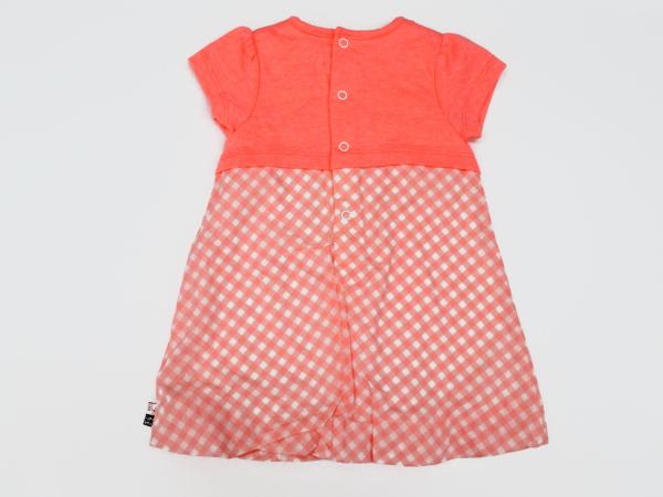 Check Print Jersey 180g Cotton Dress For Baby Girl Spaghetti Straps