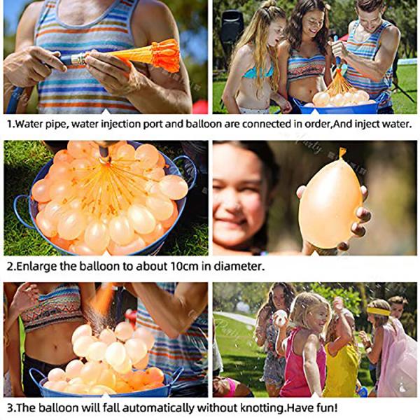 2024 Самозапечатывающиеся воздушные шары для детей и взрослых Быстронаполняющие летние забавные игрушки