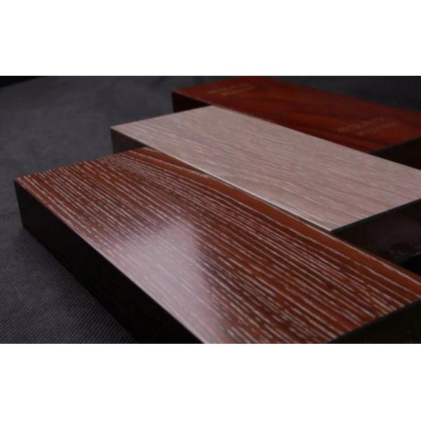High Glossy Wood Finish Aluminium Sliding Door Profiles Extrusion For Decoration Frame