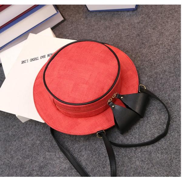 2016 summer new linen hat personality casual fashion trend in Europe and America female Shoulder Messenger
