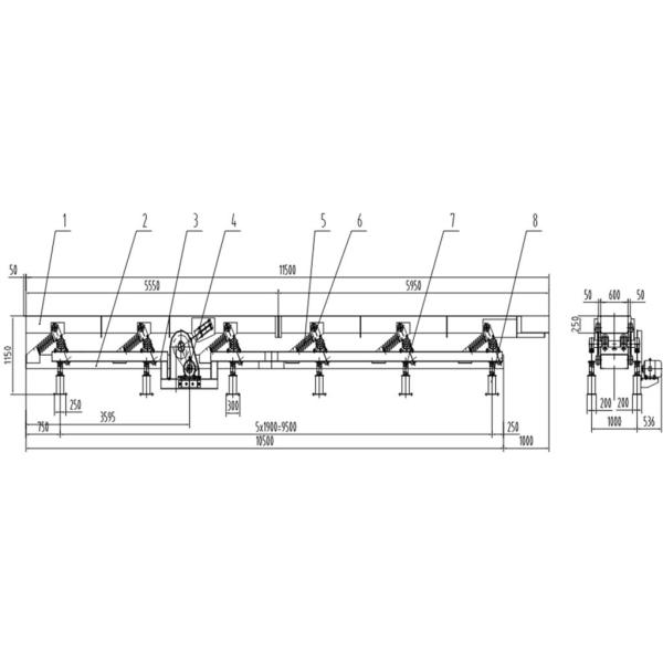 High Performance Three Mass Fully Balanced Vibratory Conveyor For Sugar And Salt Long Distance Conveying