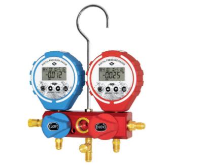 IP66 Digital Aluminum R134A R410A Manifold Gauge Set Air Conditioner Tools Kit