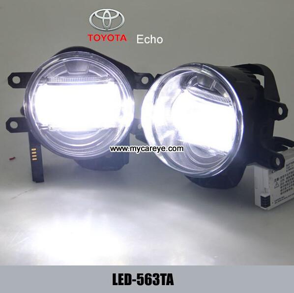 TOYOTA Echo car front fog lamp LED lights kit daytime running DRL upgrade