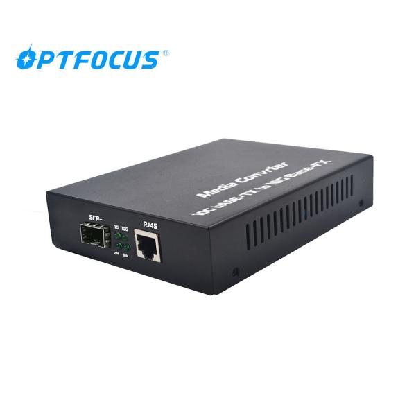 SFP+ Fiber Media Converter 10G Optical Media Converter Support Hot Plugging
