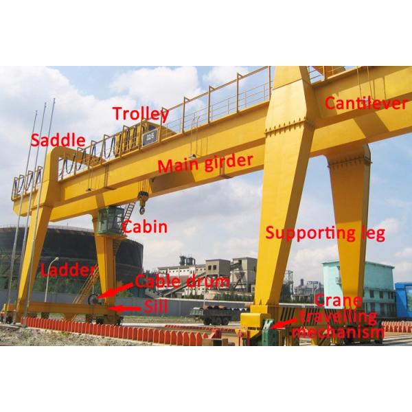 Warehouse Hydraulic 150T 40m/Min Double Girder Gantry Crane