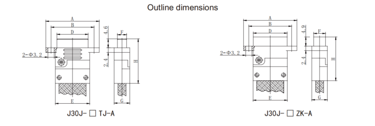 Rectangular Micro D Connectors Metal Electrical Connectors 3A J30J-25TJL-A