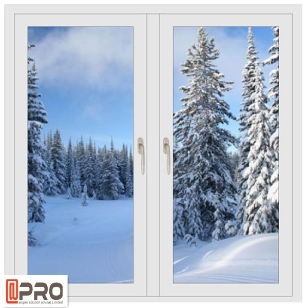 Grey Modern Aluminum Casement Windows Sound And Heat Insulation grey aluminium casement window
