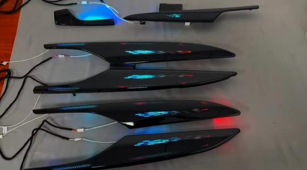Ambient lights Rainbow symphony dynamic piano black mold design  for Cadillac ATS/ATSL