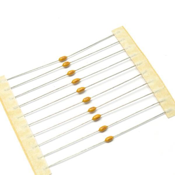 Multilayer Axial Leaded Type Capacitor 1nf Ceramic Capacitor 100V For Bypassing Curcuits