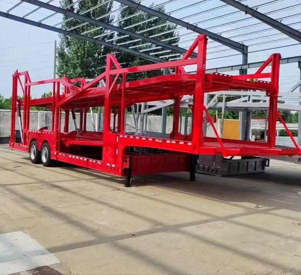 18T Production Of Double-Decker Car Transport Semi-Trailer With Jost E100 Landing Gear