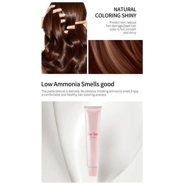 Crème Décolorante pour Cheveux Salon 100ml Formule Douce Permanente Naturelle Personnalisable