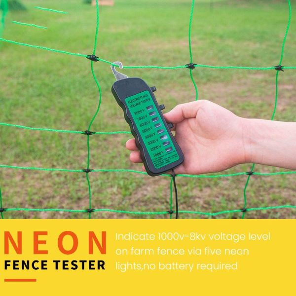 Wuxi Imhoo Electric Fence Tester 1000V to 8000V Pulse Voltage Measurement Fence Controllers for Electric Fencing Equipment
