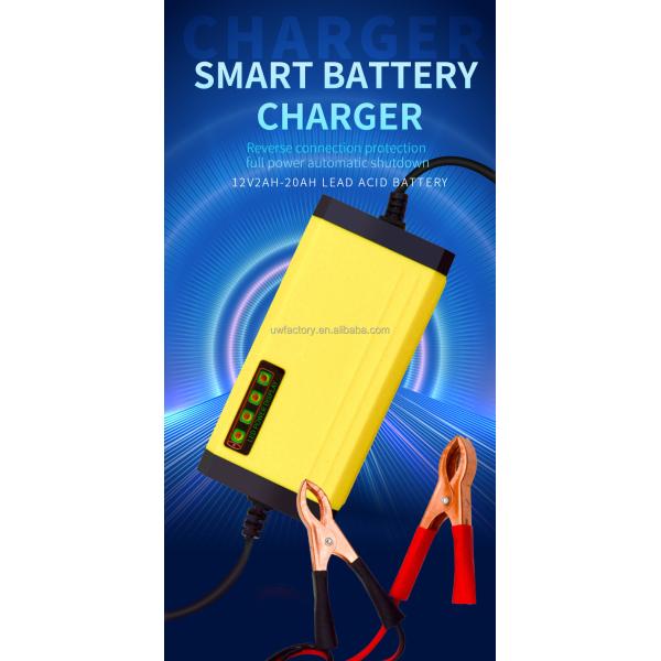 Universal Fast Charging 12V 3A 5A 6A 8A 10A Smart Car Battery Charger for Lead Acid Battery Automatic Identification