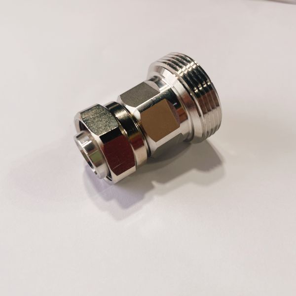 50 Ohm 4.3-10 Din Connector Crimp Plug Male Connector Small For LMR400 Cable