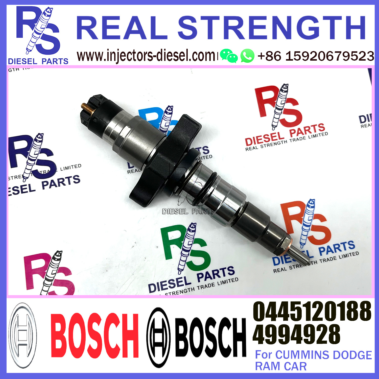 Собрание 0445120188 инжектора коллектора системы впрыска топлива BOSCH 4994928 68086182AA для двигателя CUMMINS/DODGE