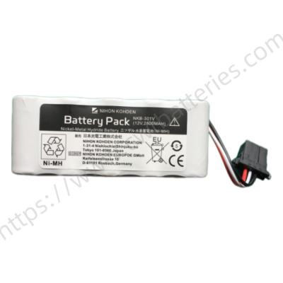 Nihon Kohden NKB-301V Ni-MH Battery Nickel-Metal Hydride Batteries for TEC-7621C 7631C 7700 5521 5531 ECG/EKG Machine