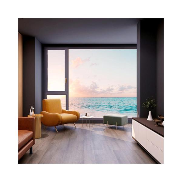 Broken Bridge Aluminum Casement Glass Windows Directly Supply for Soundproof Bedroom