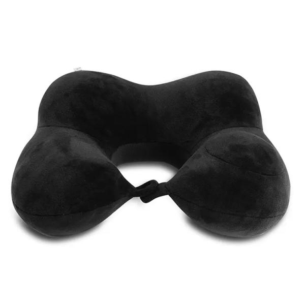 Travel/Camping/Car/Airplane U-Shaped Inflatable Neck Pillow with Washable Pillowcase